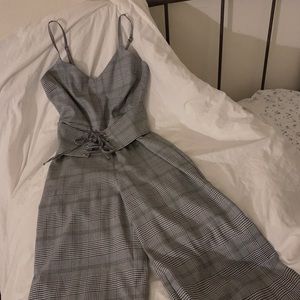 Silence + Noise Plaid Jumpsuit